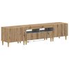 vidaXL 5-teiliges LED TV Schrank Artisan-Eiche Holzwerkstoff