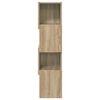 vidaXL Eckschrank Sonoma-Eiche 25,5x25x102cm Holzwerkstoff