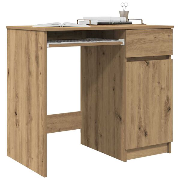 vidaXL Schreibtisch Artisan-Eiche 86x49x76 cm Holzwerkstoff