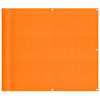 vidaXL Balkon-Sichtschutz Orange 90x800 cm 100% Polyester-Oxford