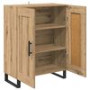 vidaXL Sideboard Artisan-Eiche 69,5 x 34 x 90 cm Verbundholz und Eisen