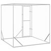 vidaXL Outdoor-Hundezwinger Silbern 2x2x2 m Verzinkter Stahl