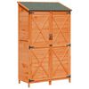 vidaXL Gartenschuppen Braun 106 x 56 x 176,5 cm Massivholz aus Fichte