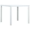 vidaXL Couchtisch Wei&szlig; 78x78x74 cm HDPE Holzoptik