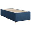 vidaXL Boxspringbett mit Matratze Blau 100x200 cm Stoff
