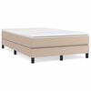 vidaXL Boxspringbett Matratze Cappuccino-Braun 120x190 cm Kunstleder