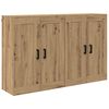 vidaXL Wandmontierter Schrank 2 pcs Artisan-Eiche 69,5 x 34 x 90 cm