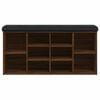 vidaXL Schuhbank Braun Eichen-Optik 102x32x50 cm Holzwerkstoff