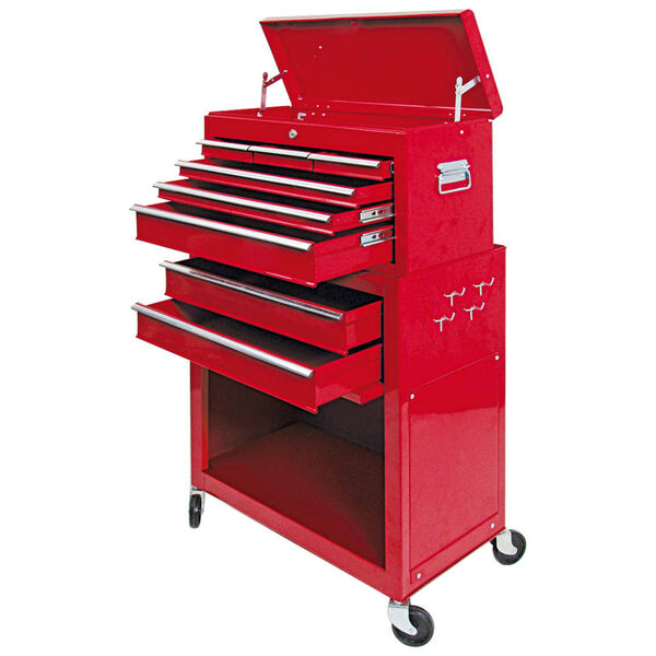 VOREL Werkzeugschrank auf Rollen mit 6 Schubladen 62x33x107 cm