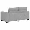 vidaXL 3-teiliges Sofa-Set mit Kissen, wolkengrauer Stoff