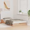 vidaXL Bettrahmen Braun 75 x 190 cm Massives Kiefernholz