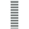 vidaXL Doppelrollo Dunkelgrau 40x150 cm Stoffbreite 35,9 cm Polyester