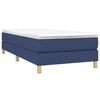 vidaXL Boxspringbett mit Matratze Blau 90x190 cm Stoff