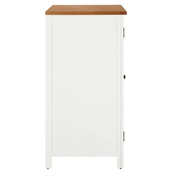 vidaXL Kleiderschrank 76x52x105 cm Eiche Massivholz