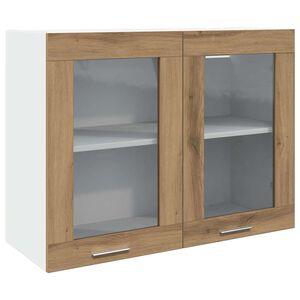 vidaXL H&auml;ngeglasschrank Lyon Artisan-Eiche 80x31x60 cm Holzwerkstoff