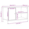 vidaXL TV-Schrank Grau Sonoma 80x40x50 cm Holzwerkstoff
