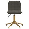 vidaXL Esszimmerstuhl Drehbar Dunkelgrau Samt