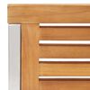 vidaXL Gartenst&uuml;hle 2 Stk. Massivholz Teak und Edelstahl
