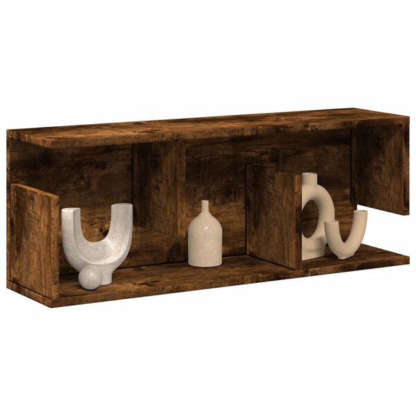 vidaXL Wandschrank 80x20x30 cm R&auml;uchereiche Holzwerkstoff