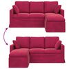 vidaXL Sofa Weinrot Gesamtabmessungen: 178 x 134 x 80 cm (B x T x H)