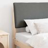 vidaXL Gepolstertes Kopfteil Dunkelgrau 90 cm Massives Kiefernholz