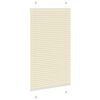 vidaXL Plissee Creme 80x100 cm Stoffbreite 79,4 cm Polyester