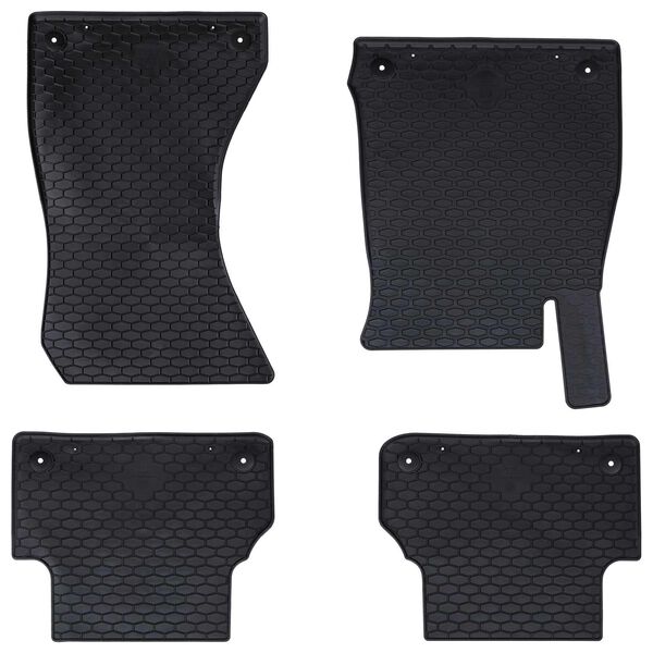 vidaXL Autofu&szlig;matte 4 pcs Schwarz Geeignet f&uuml;r Audi A4 B9 2015-2024