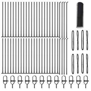 vidaXL Zaunpfosten Grau