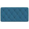 vidaXL Kopfteil-Kissen Blau 100 cm Samt