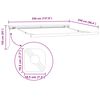 vidaXL Einziehbare Markise Beige 350 x 250 cm Stoff und Metall