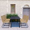 vidaXL 7-tlg. Garten-Essgruppe Poly Rattan und Glas