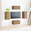 vidaXL TV-Schrankset 4 pcs Artisan-Eiche Holzwerkstoff