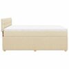 vidaXL Boxspringbett mit Matratze Creme 140x200 cm Stoff