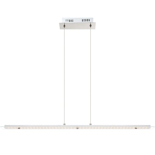 GLOBO LED-Pendelleuchte LIGURIA Chrom und Glas 67804-18H