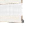 vidaXL Doppelrollo Marmorbeige 80x200 cm Stoffbreite 75,9 cm Polyester