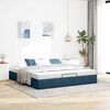 vidaXL Ottoman-Bett ohne Matratze Dunkelblau 200x200 cm Samt