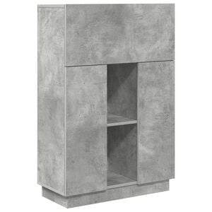 vidaXL Schreibtisch Betongrau 71.5 x 31.5 x 106.5 cm Holzwerkstoff