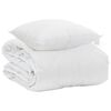 vidaXL Sommerdecke mit Kissen 2 pcs Wei&szlig; Mikrofaser