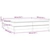 vidaXL Boxspringbett mit Matratze Dunkelblau 200x200 cm Samt