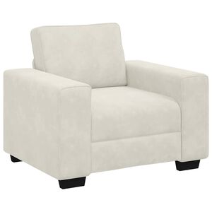 vidaXL Sessel Creme 100x77x82 cm Samt