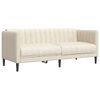 vidaXL 3-tlg. Sofagarnitur Creme Stoff