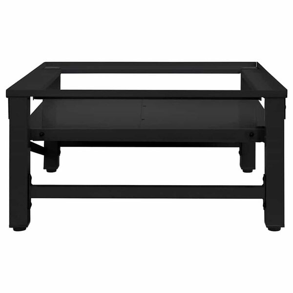 vidaXL Waschmaschinen-Untergestell mit Ausziehbarer Ablage Weiß