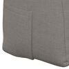 vidaXL R&uuml;cken Kissen Taupe 100 x 24 x 50 cm Stoff