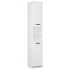 vidaXL Badschrank Wei&szlig; 32x34x188,5 cm Holzwerkstoff