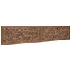vidaXL Bettkopfteil Natur Massivholz Teak