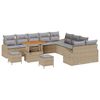 vidaXL Garten-Sofa-Set 13 Stk. 12-Sitzanzahl Beige