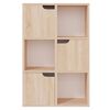 vidaXL B&uuml;cherregal Sonoma-Eiche 60x27,5x88 cm Holzwerkstoff