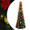 vidaXL K&uuml;nstlicher Weihnachtsbaum mit 150 LEDs Gr&uuml;n 185 cm PVC