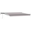 vidaXL Manueller Markisenrahmen mit LEDs 5 x 3,5 m