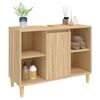vidaXL Waschbeckenunterschrank Sonoma-Eiche 80x33x60 cm Holzwerkstoff